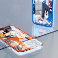 Hontinga for Infinix Hot 40 Pro Hot 40 Back Cover Cartoon Naruto Print Camera Protection Transparent TPU Soft Phone Case. 
