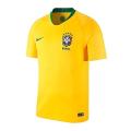 Polyester Short Sleeve Brazil Home Jersey-Yellow – 120 GSM.