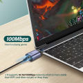 100M USB Type C To RJ45 Lan Ethernet Adapter For Laptop Mac Macbook iPad Samsung Thunderbolt 3 Network Card Extender Converter. 
