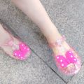 Summer Internet Hot New Girls' Sandals Closed Toe Jelly Roman Children Toddler Polka Dot Bow Princess Beach Shoes.