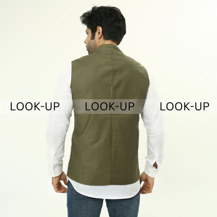 Gabardine%20Tendy%20Waistcoat,Koti%20Neheru%20jacket%20%20modi%20coat%20Vest%20For%20men%20-%20Image%203