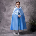 Winter Girls Velvet Princess Long Cloak Fancy Fairy Cinderella Belle Aurora Rapunzel Kids Floor Length Corduroy Hooded Cape. 