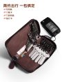 (New) Manbang vintage leather key wallet women keychain cover zipper key CAE bag men key holder houekeorganizer organizer. 