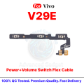 For Vivo V29E Control Volume Button + Power ON / OFF External Switch Flex Cable Button Key Replacement Part.