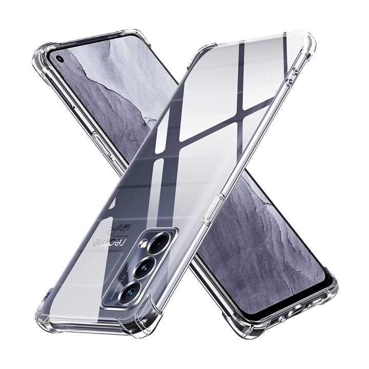 Cover Per Realme GT Master Edition, Colori Gradient Blu/viola, Custodia TPU Morbida + 2 Vetri Temperati - copertina