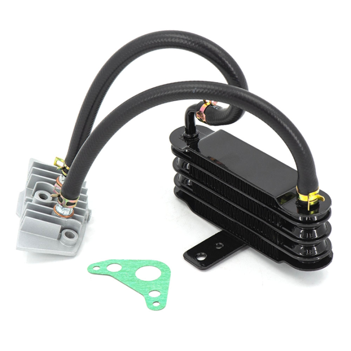 Aluminum Universal Motorcycle Oil Cooling Cooler Radiator Set 158mm ...