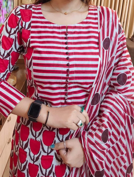 Unstitched%20Skin%20Print%20Cotton%20Three%20Piece%20For%20Woman%20-%20Image%204