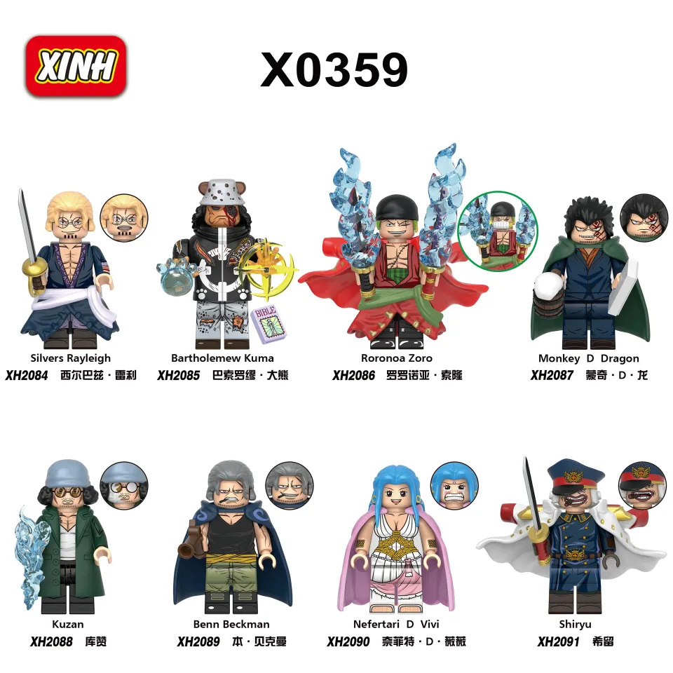 X0359 One piece Anime Mini Action Figures Bricks Comic Movie Zoro