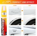 Car Paint Two-in-One (White) Scratch Repair, Automotive Touch Up Paint Pen with Instruction Manual, Quick and Easy.
