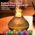Volcanic Aroma Diffuser Essential Oil Lamp 160ml USB Portable Air Humidifier with Color Flame Night Light.