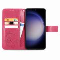 （COD)Four-leaf Clasp Embossed Buckle Leather Phone Case For Samsung Galaxy A25 5G/Samsung Galaxy S23 FE 5G/Samsung Galaxy A15. 