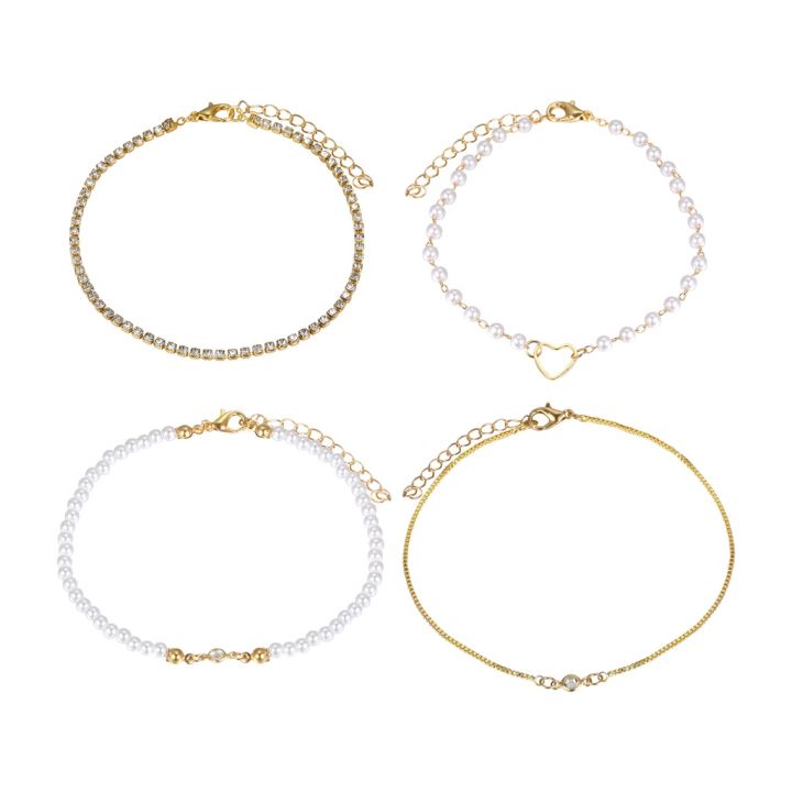 New%202024%20Peach%20Heart%20Pearl%20Bracelets%20Set%20for%20Women%20Multilayer%20Accessories%20-%20Image%205