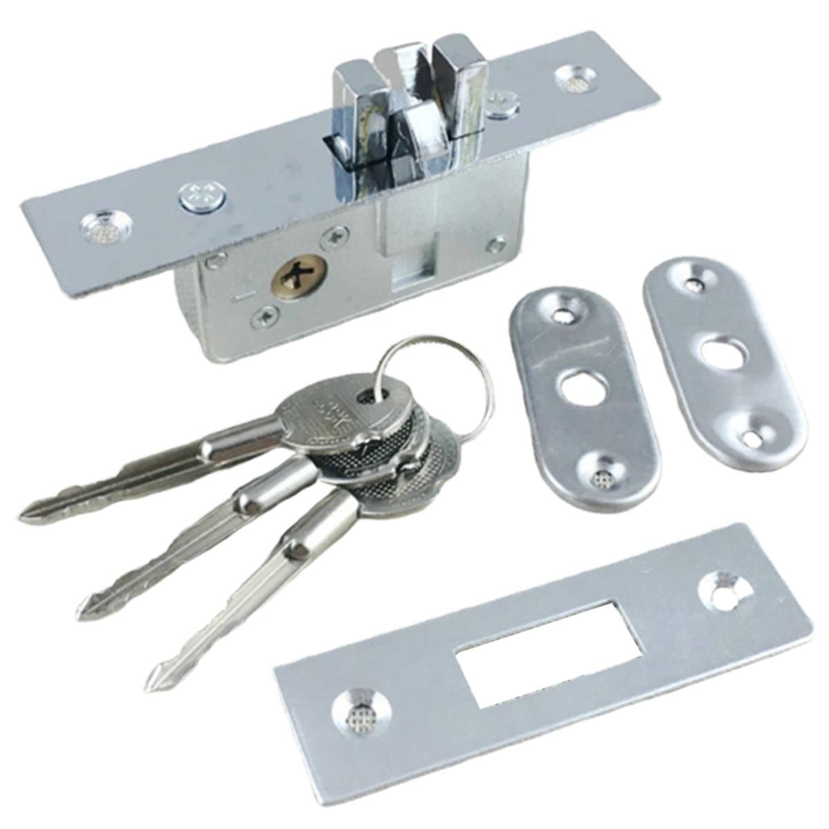 (New)Inviible/By Lock, liding By Hook Lock, Alloy Lock Body, Frame Gl Door, turdy, Durable, By Hardware