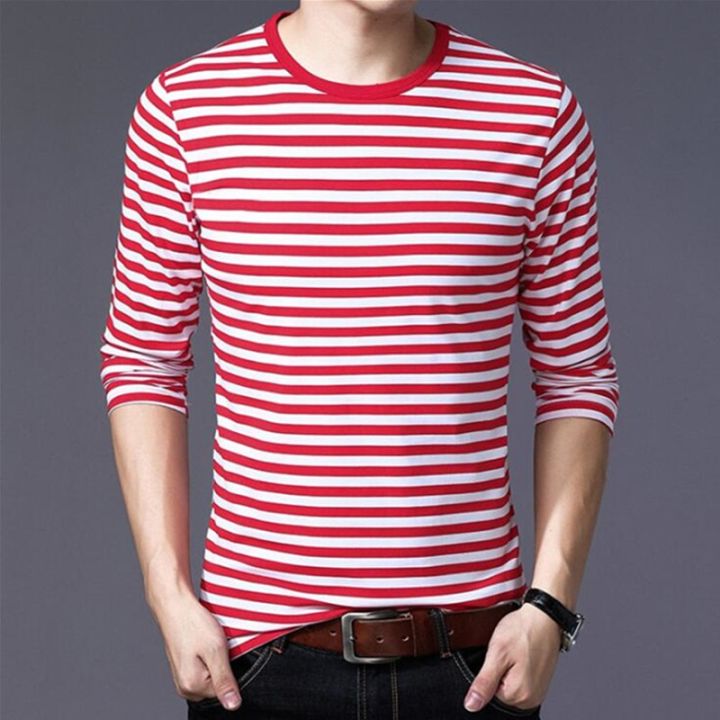 Navy%20style%20long-sleeve%20shirt%20men%20T-shirt%20o-neck%20stripe%20t%20shirt%20men%20shirt%20navy%20vintage%20basic%2095%25%20cotton%20shirt%20-%20Image%207