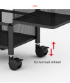 Rotating Vegetable Rack for Kitchen, 5 Tier Kitchen Storage Rack Rotating Vegetable Rack Floor-Standing, Vegetable Rack for Kitchen on Wheels, for Kitchen Living Room Toilet Black,5-Tier.