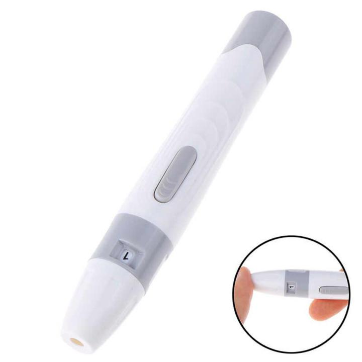 1PCS Blood Glucose Pen Lancing Device For Diabetics Blood Collect 5 Adjustable Depth Blood Sampling Glucose Test Pen