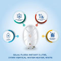 Indian Bajaj Flora Instant 3 Liter Vertical Water Geyser - 3000-4500 Watts Water Heater. 