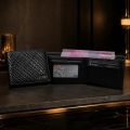 Zays Premium Eco-Friendly Leather Bifold Wallet for Men, Handmade Slim Compact Wallet 4.5 x 3.5 x 0.5 Inch, 4 Card Slots, 1 ID Slot, 2 Cash Compartments, Fits 1000 Taka Note, Luxury Box.