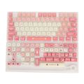 Keycap Set, 135 Keys PBT Mechanical Keyboard Keycaps Cream Strawberry Pattern for 87 Mechanical Keyboard for 108 Mechanical Keyboard. 