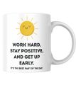 Work Hard, Stay Positive, Best Inspirational Gift, Coffee Mug, Ceramic Mug, Inspire Mugs For Gifts, Motivational Quote Inspirational Quote Mug.