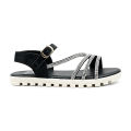 BubbleGummers SILVIA Shinny Belt Sandal for Little Girls. 