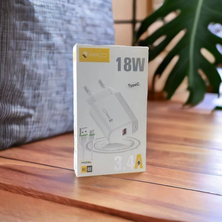 18W%20Type%20C%20Quick%20Fast%20Power%20Adapter%20With%20Type-C%20Cable%20Or%20Micro-B%20Cable%20Rimlo%20RC03%20For%20(Note%207%20Pro%20Note%208%20Pro,8%20lite%20Charger%20ETC%20-White%20-%20Image%204