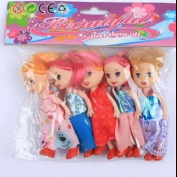Beautiful%20Plastic%20Doll%20Set%20For%20Kids%20-%20Multicolor%205%20PCS%20-%20Image%202