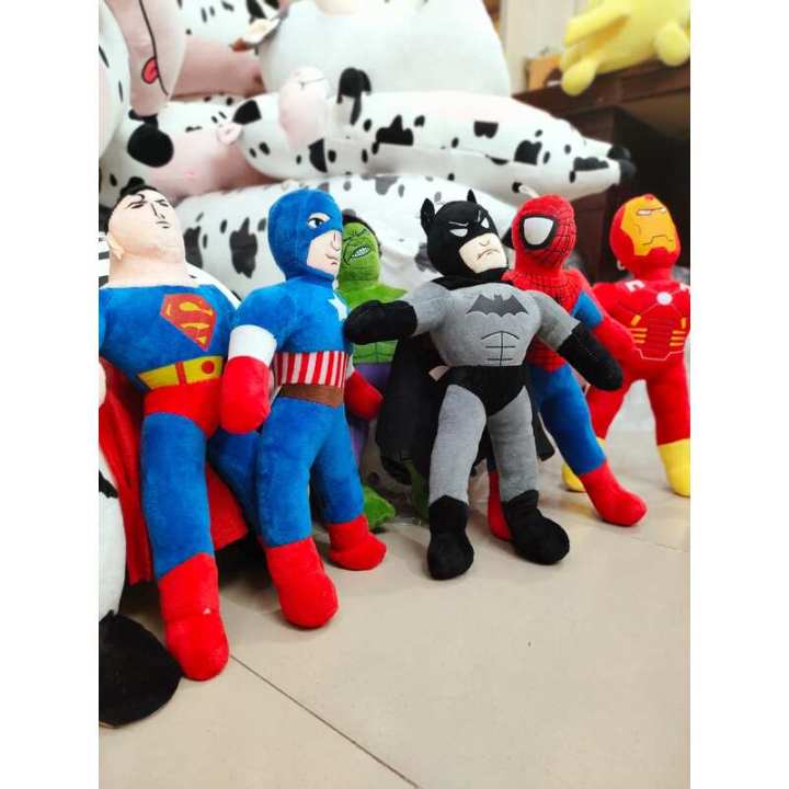 Marvel The Avengers Spiderman Iron Man Hulk Captain America Batman Stuffed  Plush Toys Doll Soft Toy for Kids Children - Main Image