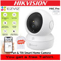 EZVIZ IP Camera H6C / C6N 1080p Indoor Pan/Tilt WiFi Security Camera, 360° Coverage, Auto Motion Tracking, Two-Way Audio, Clear 30ft Night Vision, Supports MicroSD Card up to 256GB. 