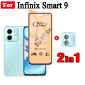 Infinix Smart 9 Matte Privacy Ceramic soft film For Infinix Smart 8 Hot 50i 2 in 1 Tempered Glass Screen Protector and Camera Lens Glass Protector. 