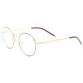 Round Metal optical frames Memory temples bridge medical eye glass smart glasses.