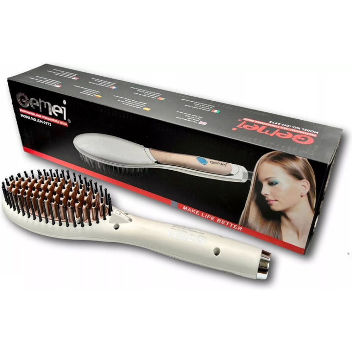 Gemei hair straightener brush best sale