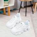 Women Casual Shoes Women Trainers Nonslip Breathable Low Top Chunky Platform Sneakers for Women for Walking Casual Outdoor Female Women , White, 39.