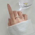 Double Finger Chain Rings For Women Tassel Butterfly Ring.
