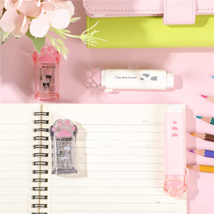 NXFDSIOZ%208%20Pcs%20Cute%20Pencil%20Sharpener%20and%20Shaped%20Retractable%20Eraser%20Kawaii%20Pencil%20Sharpener%20School%20Supplies%20-%20Image%206