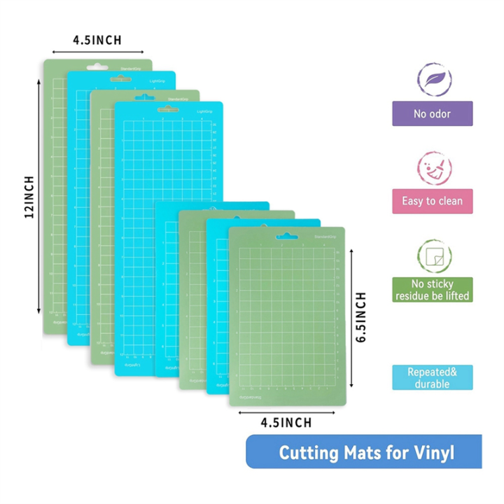8%20Pack%20Cutting%20Mats%20for%20CricutJoy%20-%20(4.5x6.5In,%204.5x12In)%20Green%20and%20Blue%20Cutting%20Mats%20(4%20Small%20&%204%20Big%20Mats)%20Easy%20to%20Use%20-%20Image%202