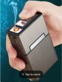 Rechargeable Electric Lighter with Cigars Holder Case. 