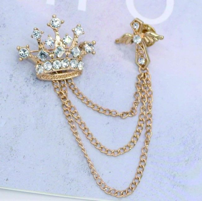 Rhinestone%20Crown%20Tassel%20Brooch%20Lapel%20Pins%20For%20Men%20Suit%20Shirt%20Jewelry%20Accessories%20-%20Image%206
