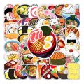 10/50pcs Delicious Food Stickers Cartoon Japanese Food Cute Sushi Stickers Decal Sticker for DIY Notebook Water Bottle Laptop.
