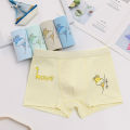 【4-Pack】Children's Underwear Pure Cotton Boxer Underwear Boys' Boxer Brief Boys' Underwear Medium and Large Children's ShortsACotton-like. 