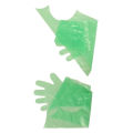 50Pcs Disposable Long Arm Glove PE Green Veterinary Examination Artificial Insemination Gloves for Animals. 