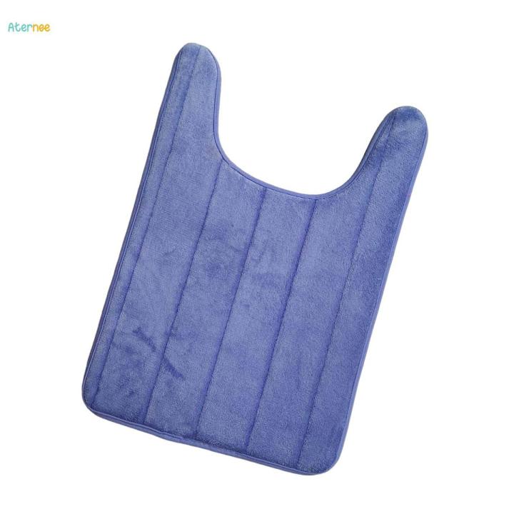 Absorbent Bath Mat Non Slip Toilet Pedestal Rug for Laundry Room Bathroom Carpet