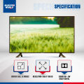 Vikan 32'' 4k HD Video Supported Basic LED Television - Black. 