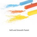 Square Pastel Set 24 Colors Soft Dry Pastel Artist Chalk Pastel Sticks Non Toxic for Office School Art Drawing Painting. 
