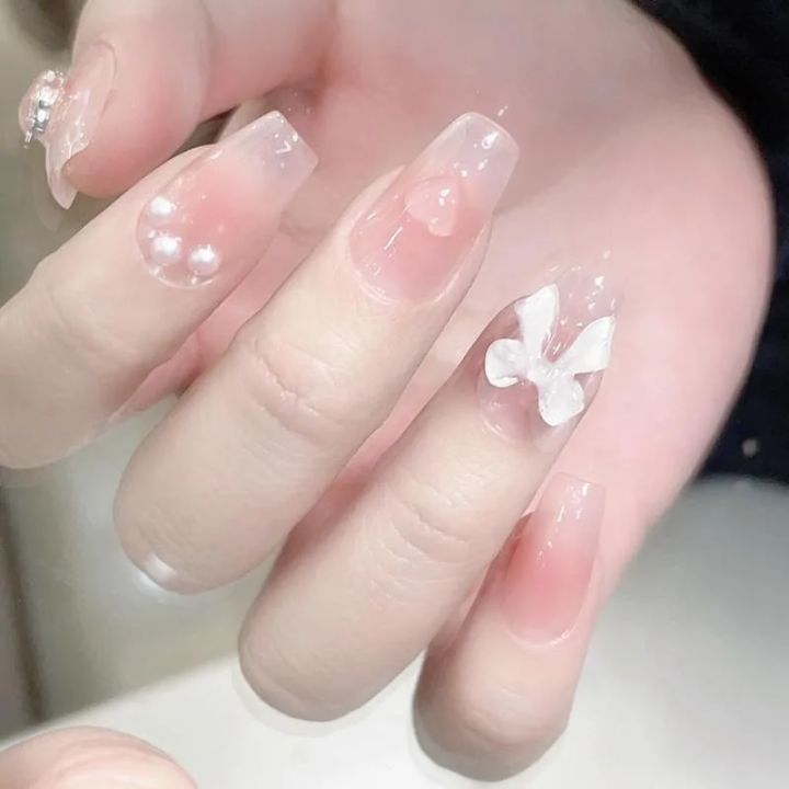 Cute%20Y2K%20Pink%20Sweet%20Princess%20Removable%20Handmade%20Wear%20Nail%20Art%20Vitality%20Girl%20Short%20Nails%20Blush%20Bow%20Nail%20Patch%20Nail%20Art%20-%20Image%202