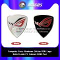ASUS ROG Player Metal Logo Sticker Belief Sticker Phone Sticker Computer Case Sticker Black/White. 