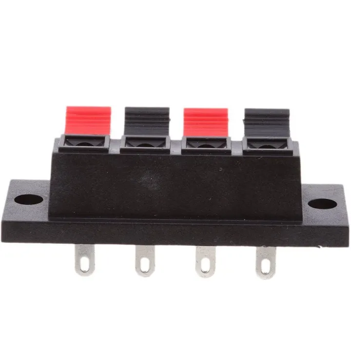 2Pcs-%204-WAY%20Speaker%20Terminal%20Block%204%20Way%20Connector%20Vertical%20Amplifier%20PCB%20Mount%204%20Positions%20Cables%20Jointing%20Clamp%20Test%20Clip%20Stereo%20Strip%20Shape%20Push%20Release%20Plate%202%20Black%202%20Red%20-%20Image%205