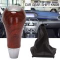 Manual Car Gear Shift Knob Shifter Gear Lever Boot for Mercedes Benz W210/W220/W163/W202/W140. 