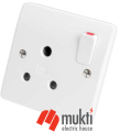 MK Made in Malaysia LOGIC PLUS 15A 3 Pin Round AC Socket with Switch A/C Three 3Pin. 