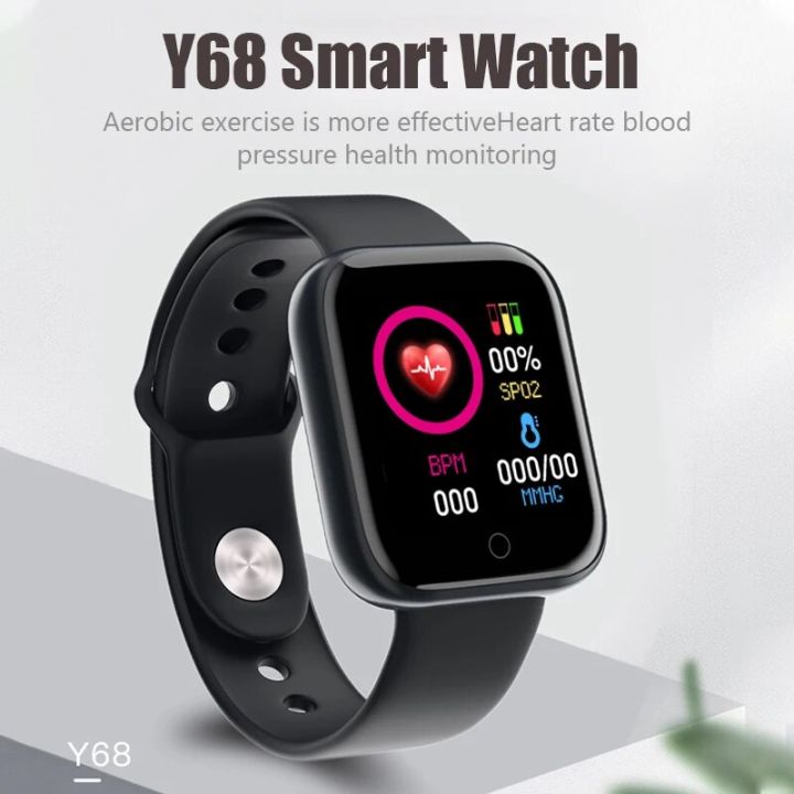 D20 Y68 Smart Watch Health Heart Rate Bluetooth Pedometer